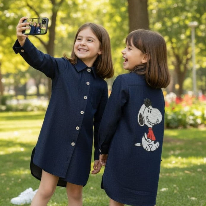 Snoopy Jeans Dress