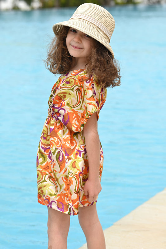 Robe de plage jardin