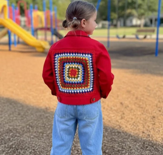 Crochet Jeans Jacket