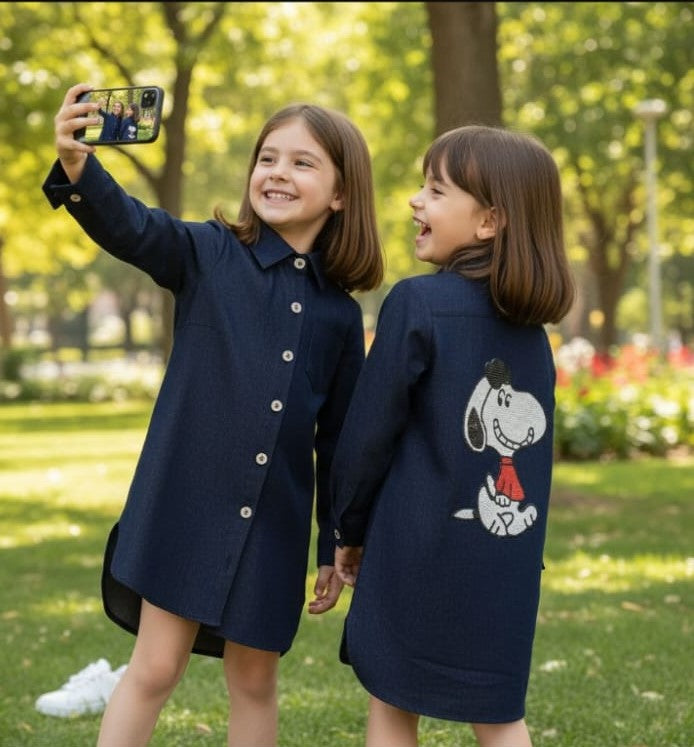 Snoopy Jeans Dress