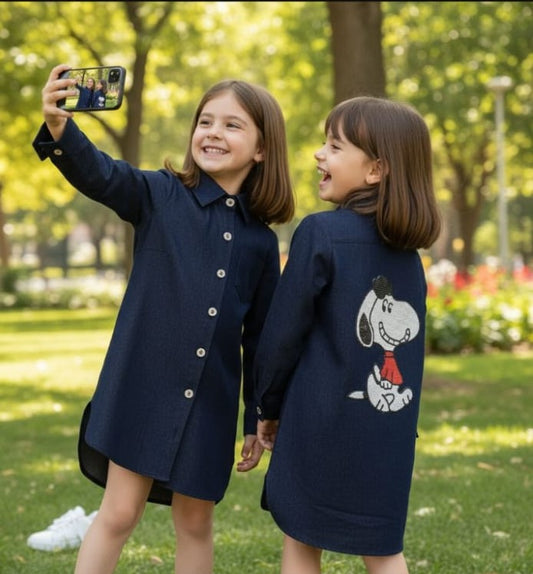 Snoopy Jeans Dress